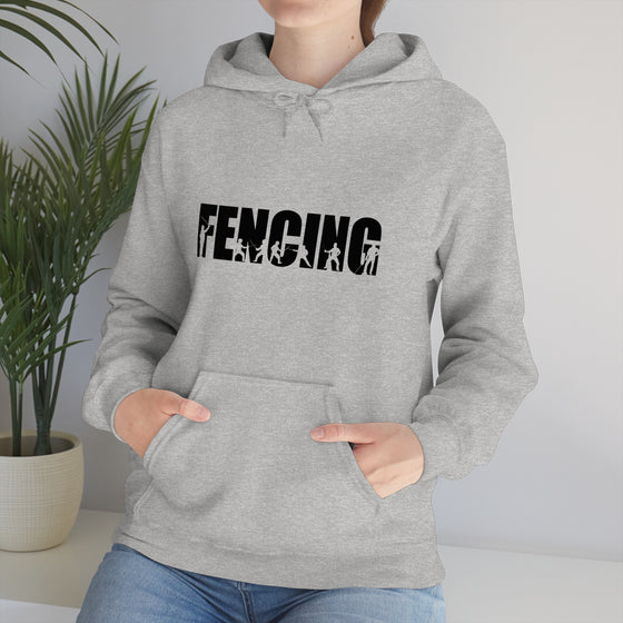 Fencing Sport Sweatshirt | Unisex Hooded Hoodie Sweatshirt