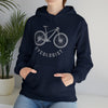 Bike Sweatshirt | MTB Mountain Bike Cycologist Biking | Unisex Hooded Hoodie Sweatshirt