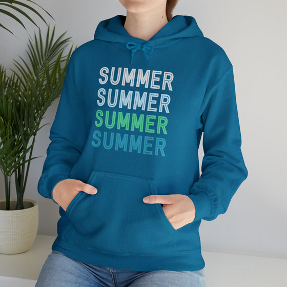 Summer Sweatshirt | Summer Living Summertime | Unisex Hooded Hoodie Sweatshirt