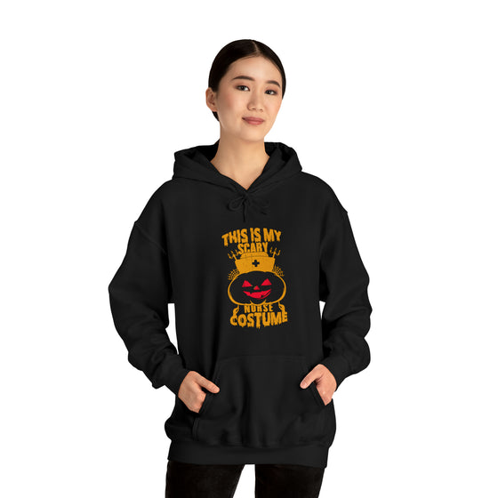 Halloween Sweatshirt | This Is My Scary Nurse Costume | Unisex Hooded Hoodie Sweatshirt
