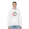 Chill Stitch – Sunflower Rainbow Peace - Unisex Hooded Hoodie Sweatshirt – Embrace Your Vibe