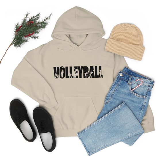 Chill Stitch – Volleyball Sport - Unisex Hooded Hoodie Sweatshirt – Embrace Your Vibe