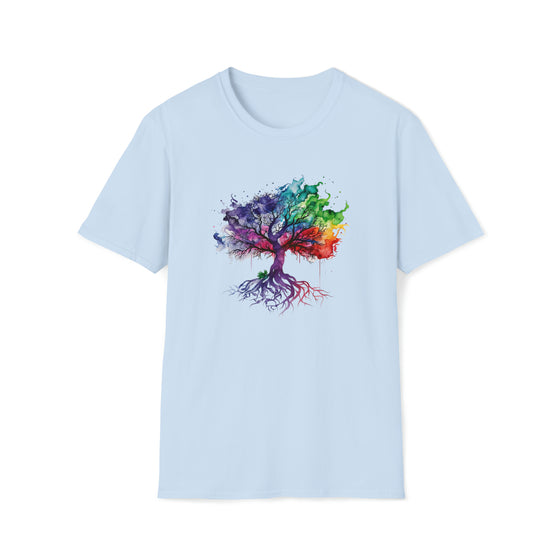 Color Flowing Watercolor Tree of Life Shirt | Outdoor Life T-shirt | Unisex Soft style T-Shirt Tee | Embrace Your Vibe