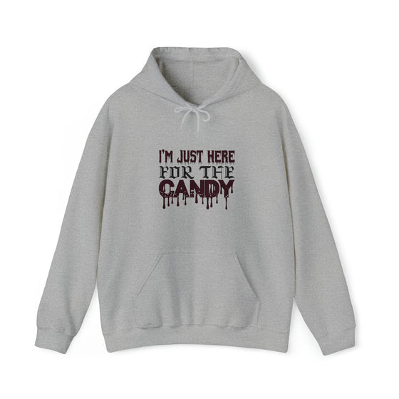 Halloween Sweatshirt | Just Here For The Candy | Unisex Hooded Hoodie Sweatshirt