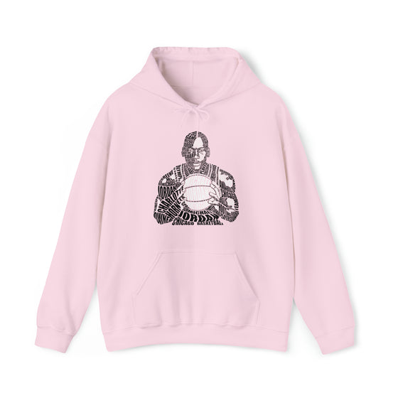 Michael Jordan Basketball | Unisex Hooded Hoodie Sweatshirt  | Calligram Word Design