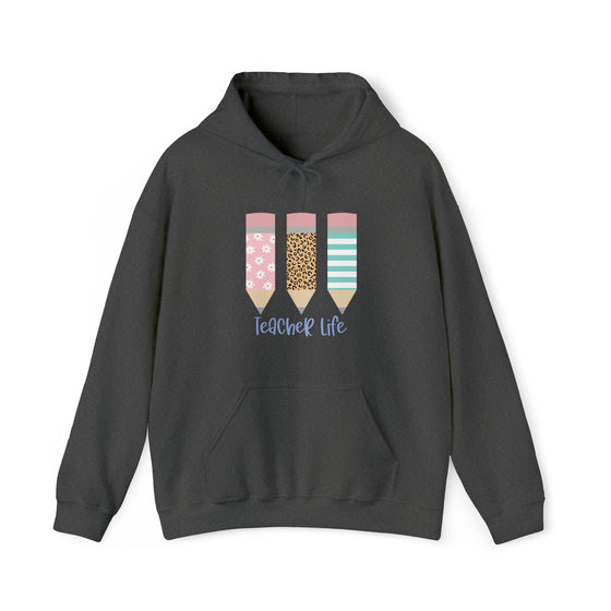 Teacher Life Sweatshirt | Teaching Pencils School | Unisex Hooded Hoodie Sweatshirt