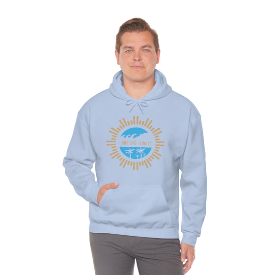 Chill Stitch – One Life Live It Spoke - Unisex Hooded Hoodie Sweatshirt – Embrace Your Vibe