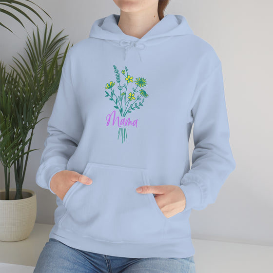 Chill Stitch – Wildflower Bouquet Mama - Unisex Hooded Hoodie Sweatshirt – Embrace Your Vibe