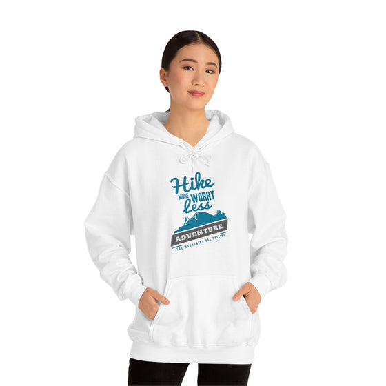 Chill Stitch – Hike More Worry Less - Unisex Hooded Hoodie Sweatshirt – Embrace Your Vibe