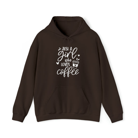 Girl Who Loves Coffee Sweatshirt | Unisex Hooded Hoodie Sweatshirt