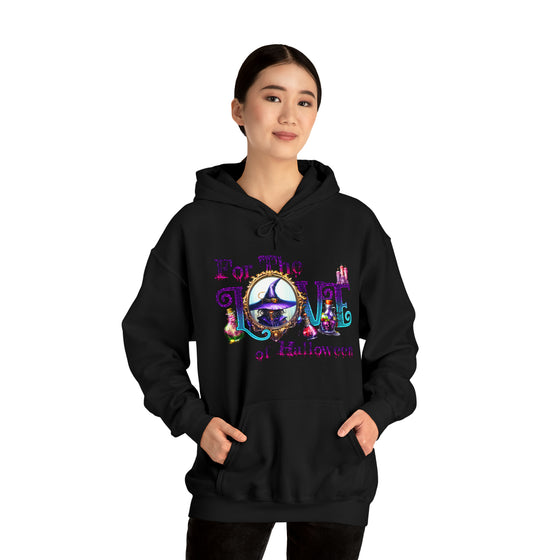 Halloween Sweatshirt |For The Love Of Halloween | Unisex Hooded Hoodie Sweatshirt