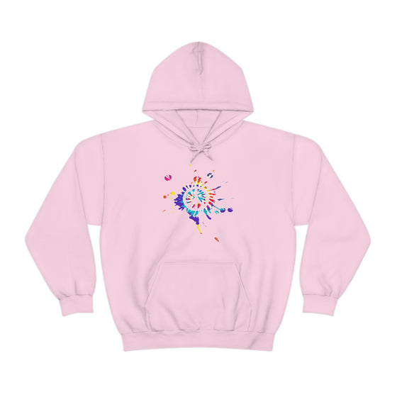 Chill Stitch – Peace Sign Color Splat - Unisex Hooded Hoodie Sweatshirt – Embrace Your Vibe