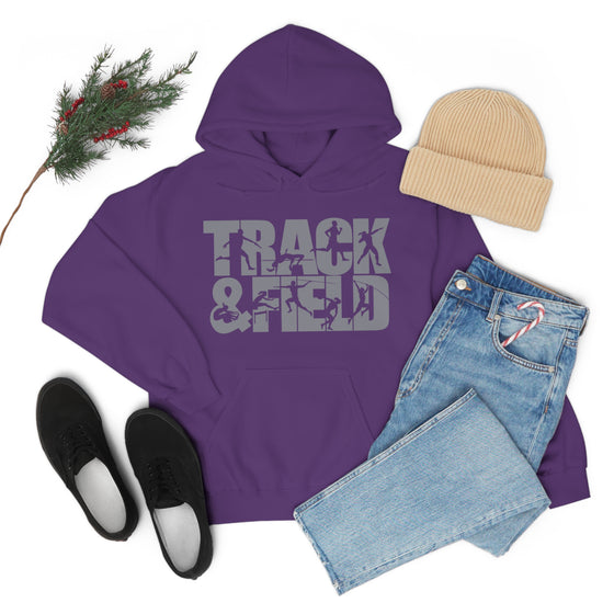 Chill Stitch – Track & Field Sport - Unisex Hooded Hoodie Sweatshirt – Embrace Your Vibe