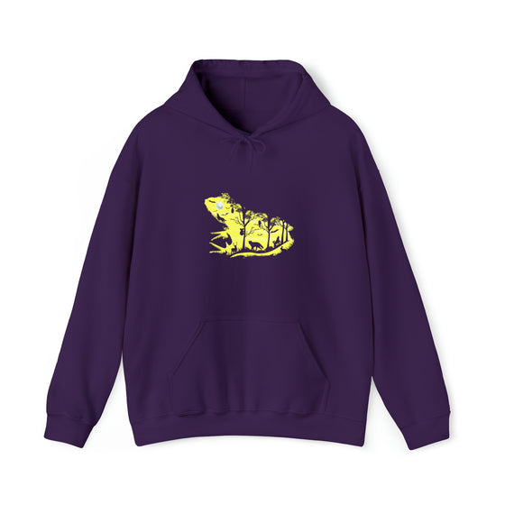 Frog Froggy Night Sweatshirt | Abstract  Unisex Hooded Hoodie Sweatshirt