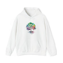  Lake Sweatshirt | Tree of Life Watercolor V4 Color Burst | Unisex Hooded Hoodie Sweatshirt