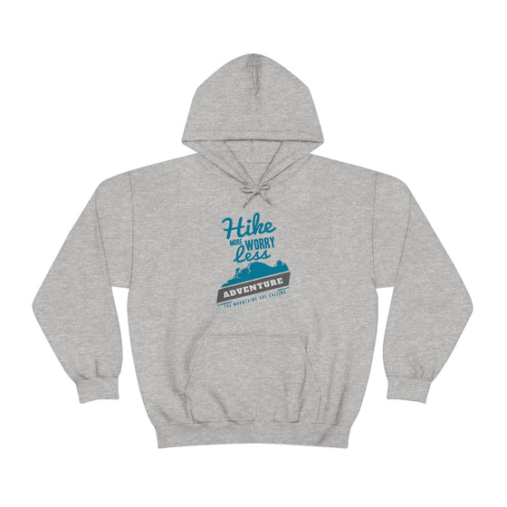 Chill Stitch – Hike More Worry Less - Unisex Hooded Hoodie Sweatshirt – Embrace Your Vibe
