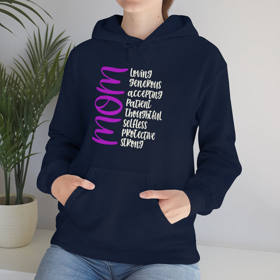 Chill Stitch – Mom Descriptions Flow - Unisex Hooded Hoodie Sweatshirt – Embrace Your Vibe