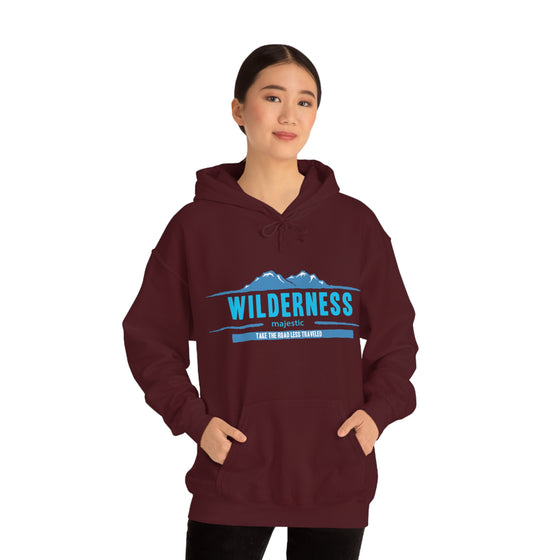 Chill Stitch – Wilderness Road Less Traveled - Unisex Hooded Hoodie Sweatshirt – Embrace Your Vibe