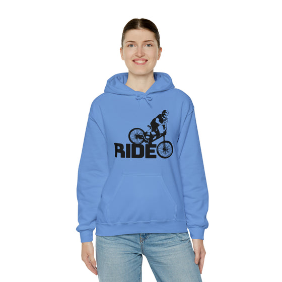 Bike Sweatshirt | MTB Mountain Bike Ride Biking | Unisex Hooded Hoodie Sweatshirt