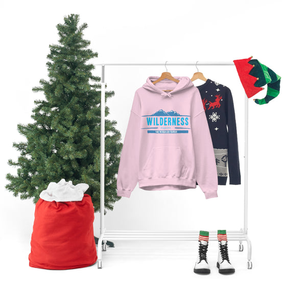 Chill Stitch – Wilderness Road Less Traveled - Unisex Hooded Hoodie Sweatshirt – Embrace Your Vibe