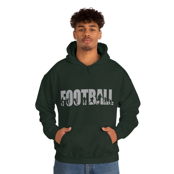 Chill Stitch – Football Sport - Unisex Hooded Hoodie Sweatshirt – Embrace Your Vibe