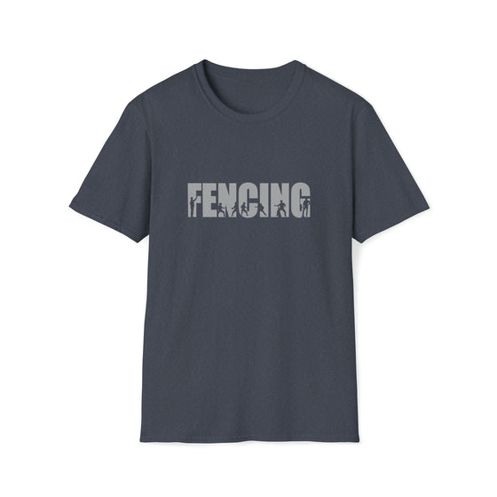 Fencing Dueling Shirt | Athlete Silhouettes | Unisex Soft Style T-Shirt