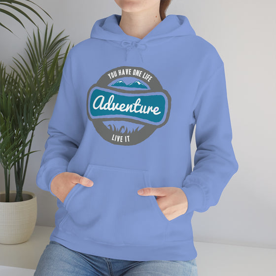 Chill Stitch – One Life Adventure Live It - Unisex Hooded Hoodie Sweatshirt – Embrace Your Vibe