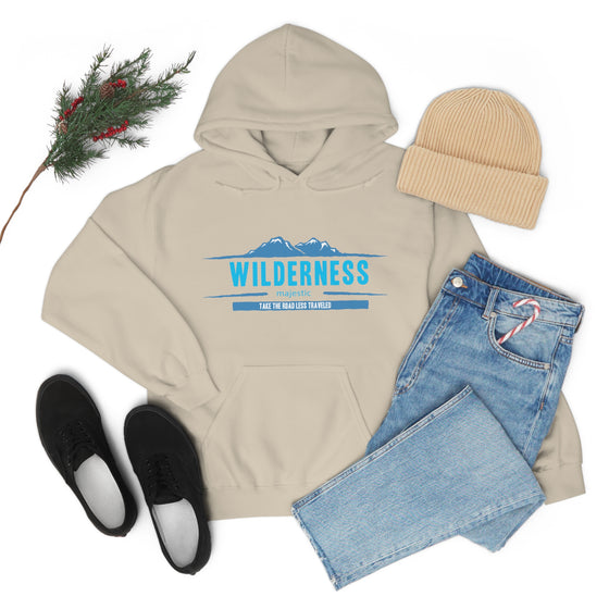 Chill Stitch – Wilderness Road Less Traveled - Unisex Hooded Hoodie Sweatshirt – Embrace Your Vibe