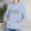 Chill Stitch – Skiing Sport - Unisex Hooded Hoodie Sweatshirt – Embrace Your Vibe