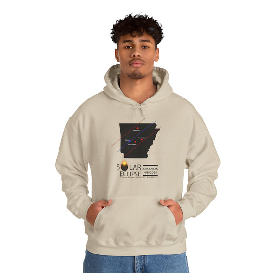 ARKANSAS Total Solar Eclipses April 8  2024  Total Eclipse | Unisex Hooded Hoodie Sweatshirt | Embrace Your Vibe |  Astronomy