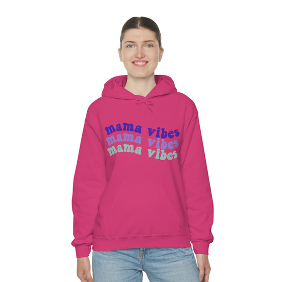 Chill Stitch – Mama Wave Vibes - Unisex Hooded Hoodie Sweatshirt – Embrace Your Vibe