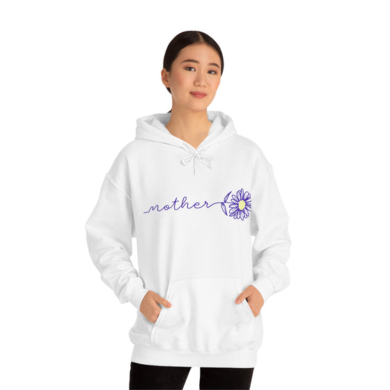 Chill Stitch – Mother Flower Stem - Unisex Hooded Hoodie Sweatshirt – Embrace Your Vibe