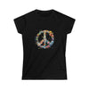 Watercolor Peace Symbol V3 | T-Shirt Tee Women's Soft style | Embrace Your Vibe