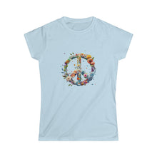  Watercolor Peace Symbol V3 | T-Shirt Tee Women's Soft style | Embrace Your Vibe