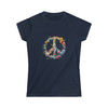 Watercolor Peace Symbol V3 | T-Shirt Tee Women's Soft style | Embrace Your Vibe