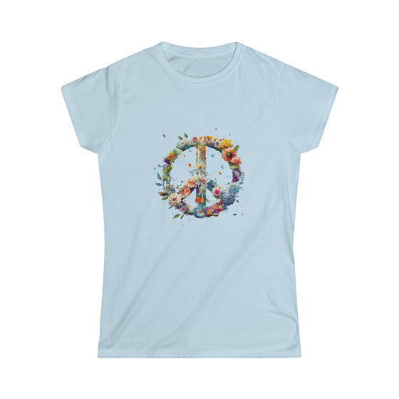 Watercolor Peace Symbol V3 | T-Shirt Tee Women's Soft style | Embrace Your Vibe