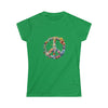 Watercolor Peace Symbol V3 | T-Shirt Tee Women's Soft style | Embrace Your Vibe