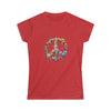 Watercolor Peace Symbol V3 | T-Shirt Tee Women's Soft style | Embrace Your Vibe