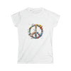 Watercolor Peace Symbol V3 | T-Shirt Tee Women's Soft style | Embrace Your Vibe