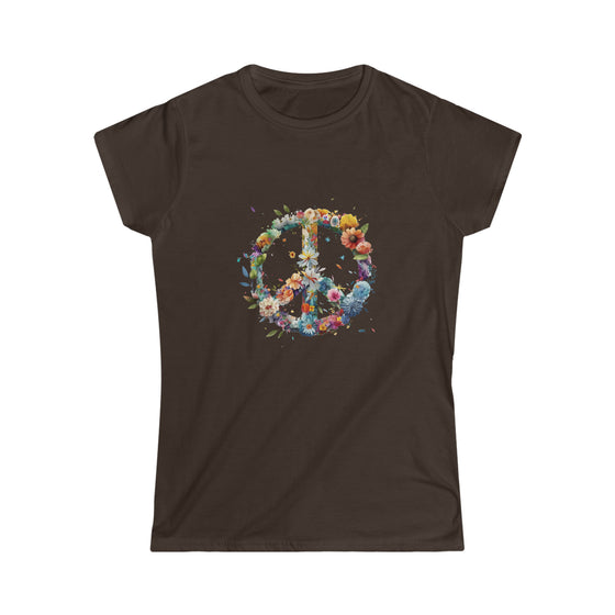 Watercolor Peace Symbol V3 | T-Shirt Tee Women's Soft style | Embrace Your Vibe