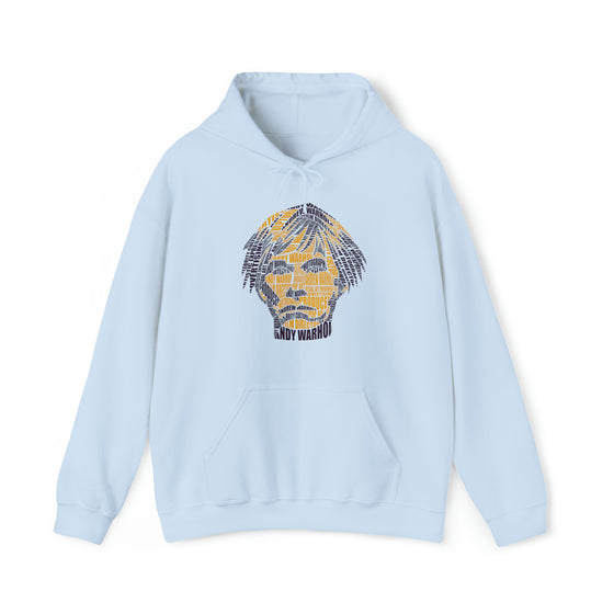 Andy Warhol | Unisex Hooded Hoodie Sweatshirt | Embrace Your Vibe | Calligram Word Design