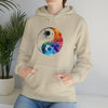 Yoga Hoodie | Yin Yang Sign V1 Watercolor | Unisex Hooded Hoodie Sweatshirt