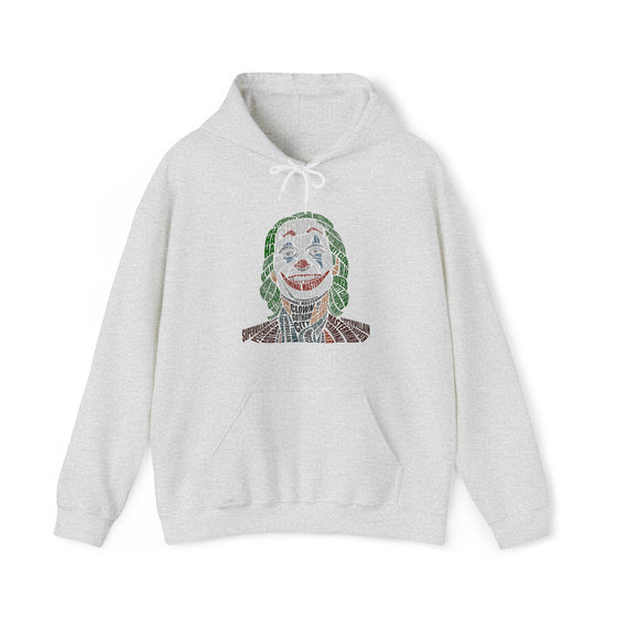 Joker | Unisex Hooded Hoodie Sweatshirt | Embrace Your Vibe | Calligram Word Design