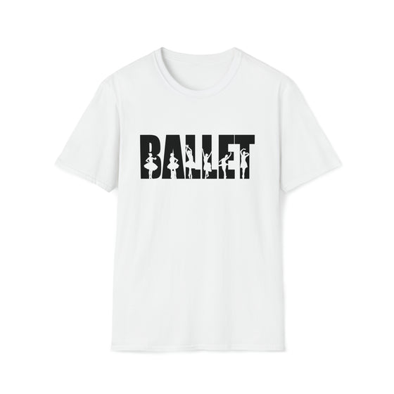 Ballet Dance Sporting Name Athlete Silhouettes | Unisex Soft Style T-Shirt | Embrace Your Vibe