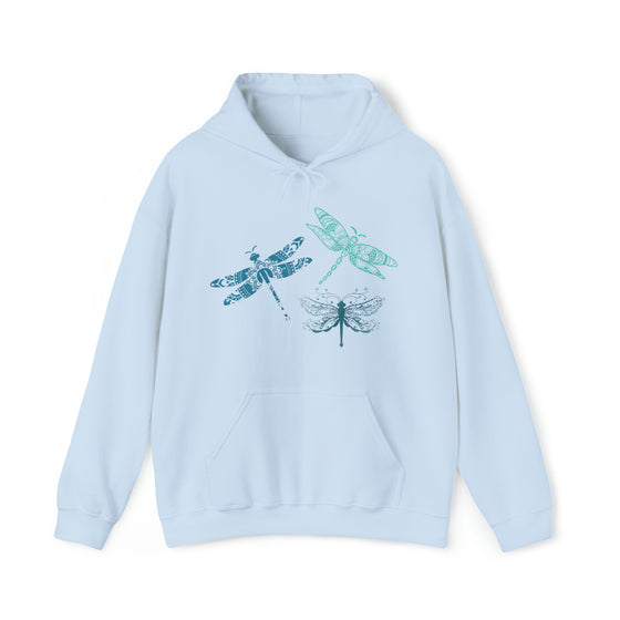 Dragonfly Mandala Sweatshirt | Nature Boho | Unisex Hooded Hoodie Sweatshirt