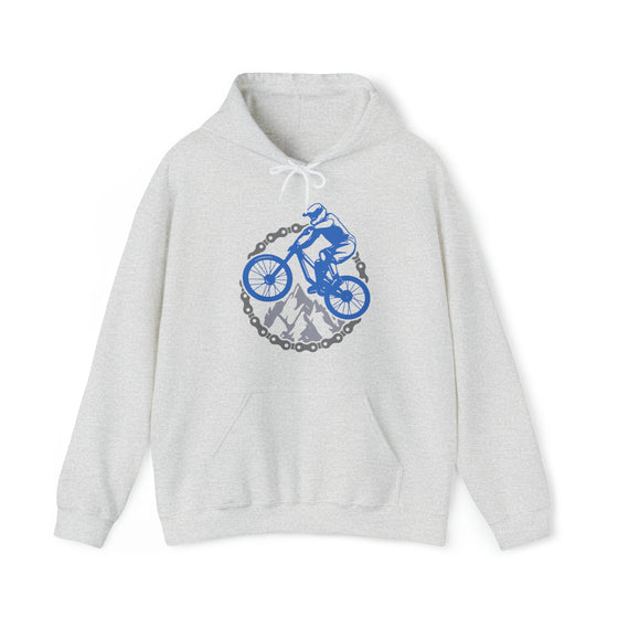 Bike Sweatshirt | MTB Chain Mountain Bike Biking | Unisex Hooded Hoodie Sweatshirt