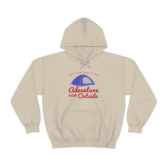 Chill Stitch – Outside Your Tent Adventure - Unisex Hooded Hoodie Sweatshirt – Embrace Your Vibe