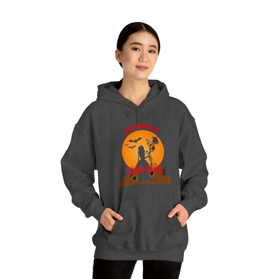 Halloween Sweatshirt | Witches Be Tripping | Unisex Hooded Hoodie Sweatshirt