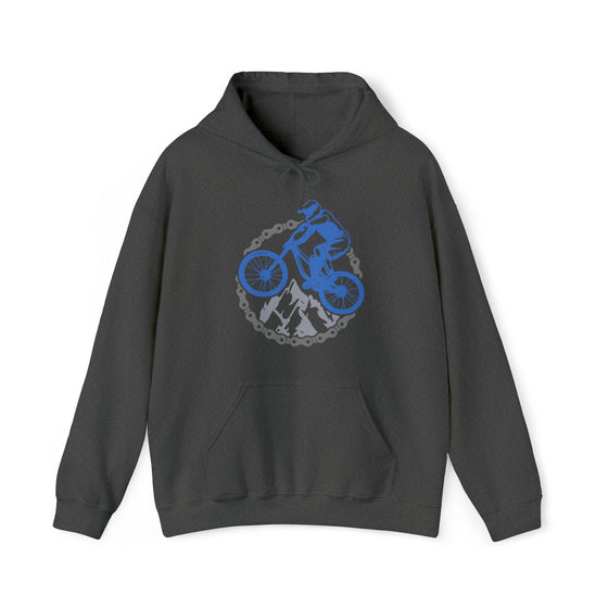 Bike Sweatshirt | MTB Chain Mountain Bike Biking | Unisex Hooded Hoodie Sweatshirt