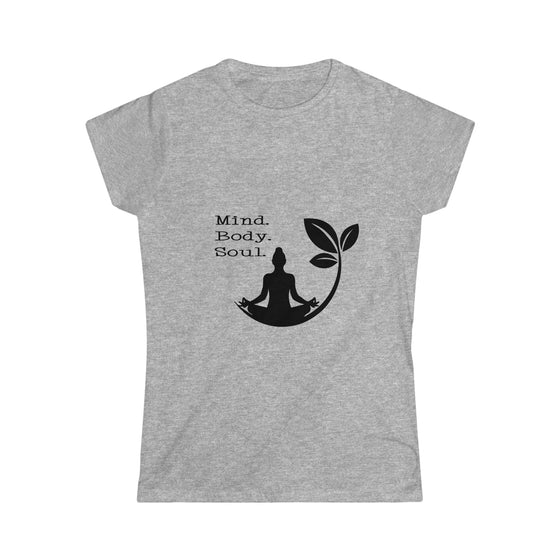 Yoga Shirt | Mind Body Soul | Women's Soft style Tee T-Shirt